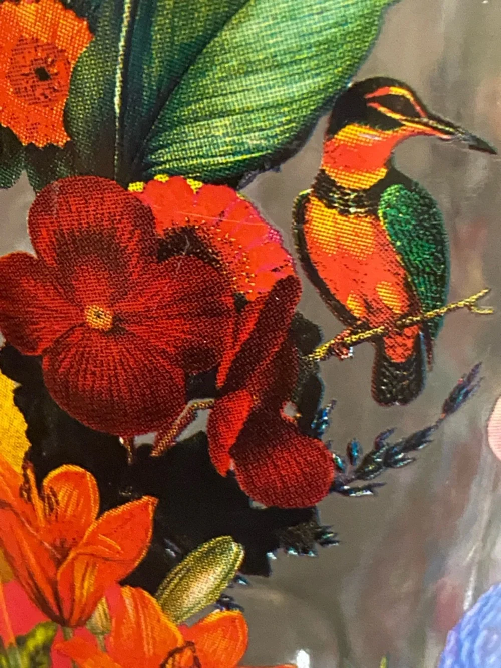 Floral Decorative Glass Bottle